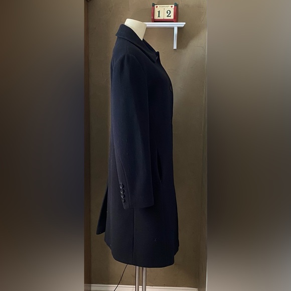 Larry Levine Wool Cashmere Blend Classic Classy Coat Black Women’s size 10 - Picture 3 of 13